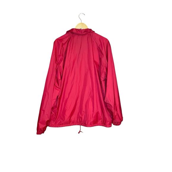 Vintage Jerzees Red Large Windbreaker Jacket Ball Canning Factory Insulated - Picture 4 of 5